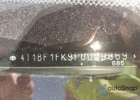 2015 Toyota Camry Se из США, поврежденный, VIN 4T1BF1FK9FU029869